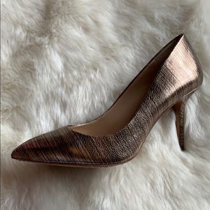 Vince Camuto bronze heels